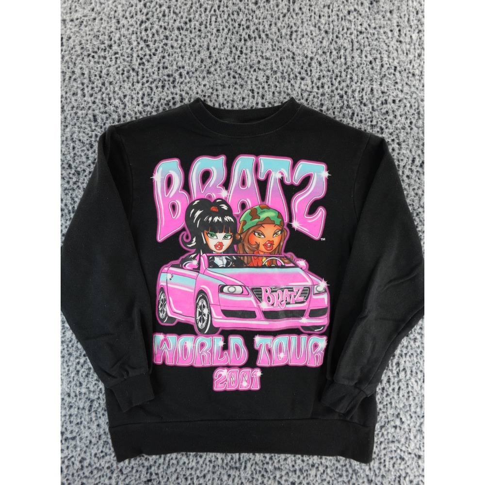 Bratz World Tour 2001 Black Graphic Sweatshirt XS‎